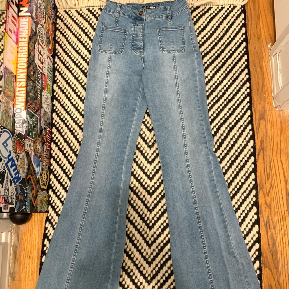 Fashion Nova bell bottom jeans